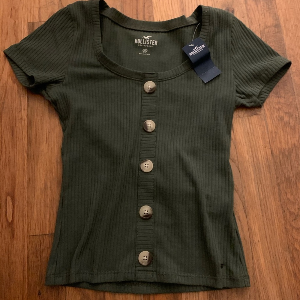 Hollister button tops